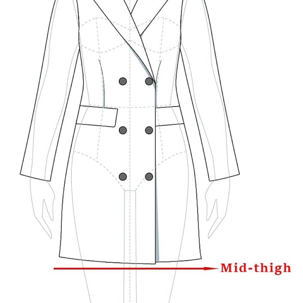 Women's Shawl Collar Check Belted Wrap Plaid Coat with Pockets - Picture 6 of 7